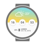 material watch face android application logo